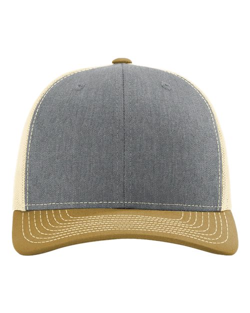 tan grey and beige hat