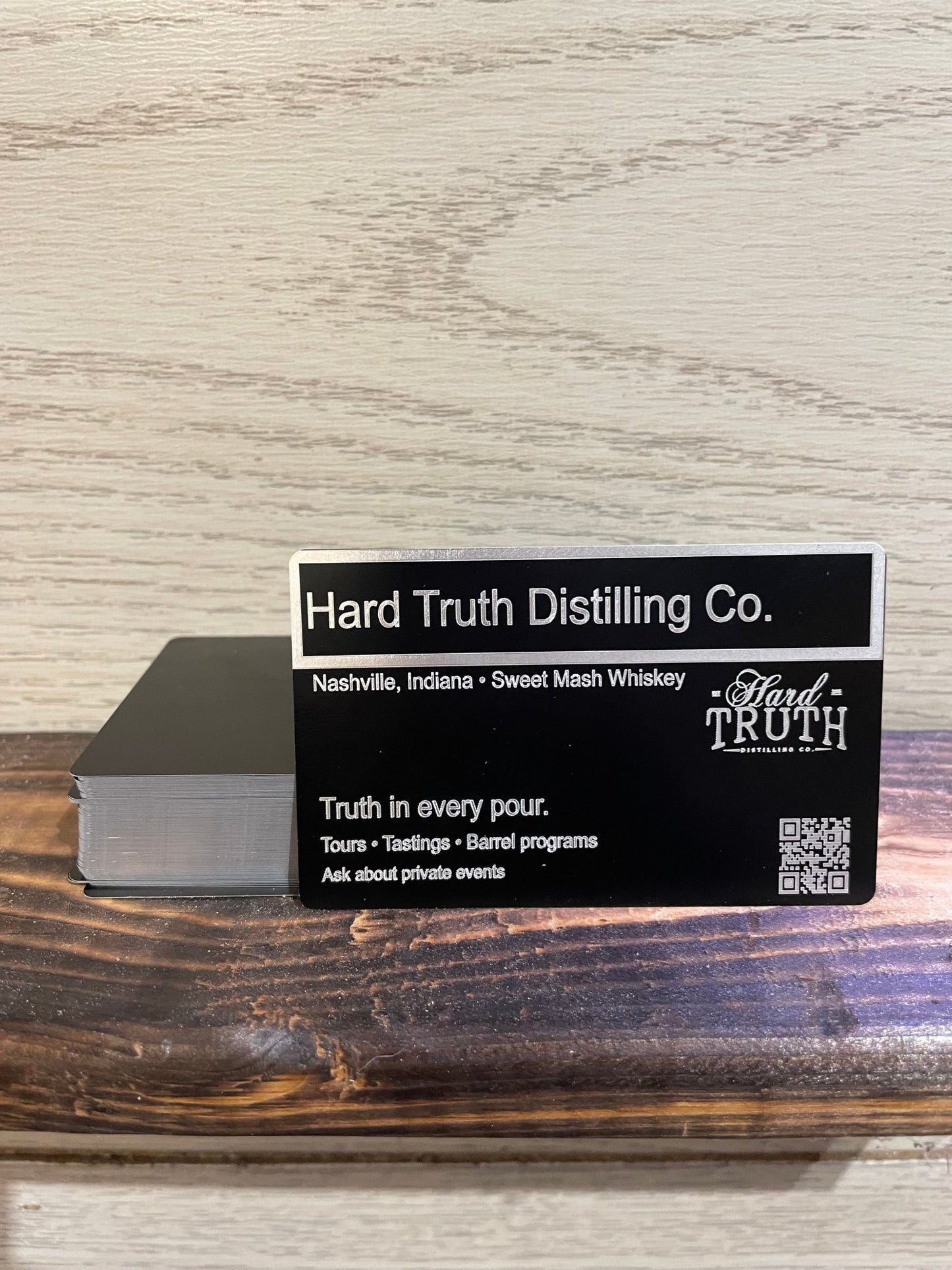 50 Pack One - Sided Engraved Business Cards - Freedomforge Custom Creations