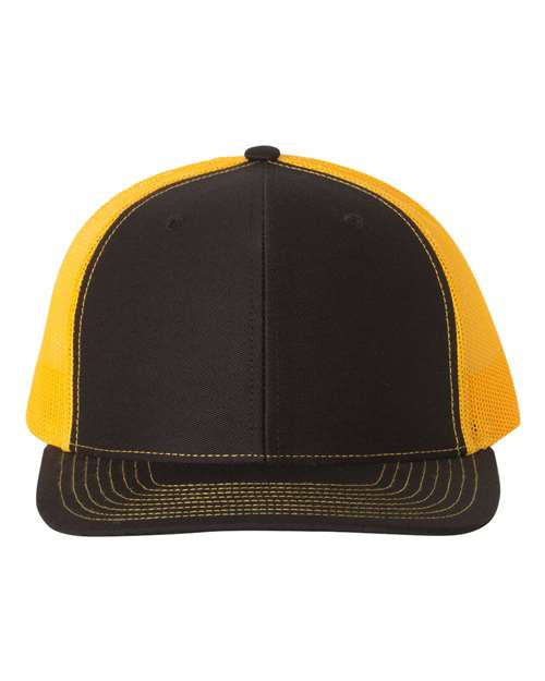 black and yellow hat