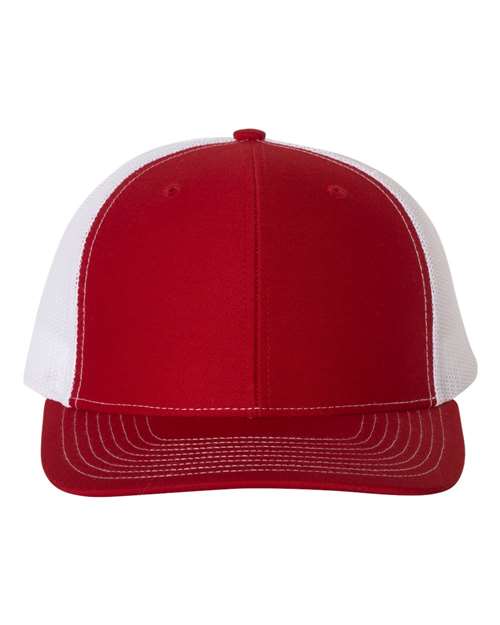 red and white hat