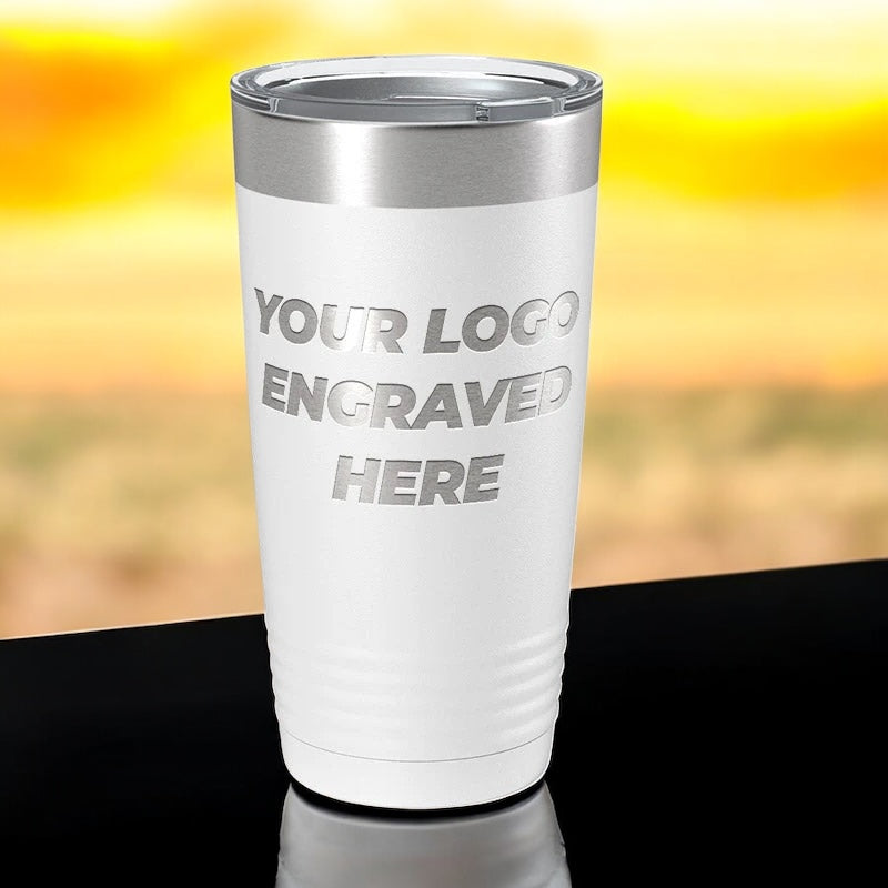 48 Custom Tumblers 20 oz with your Logo or Design Engraved - Special Bulk Wholesale Pricing (Copy) (Copy) (Copy)