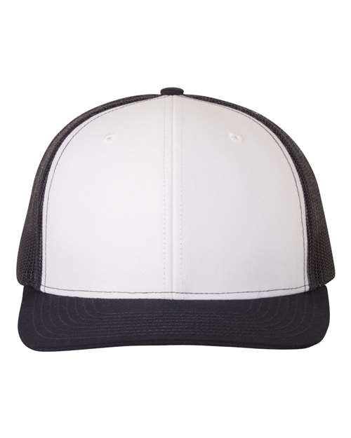black and white hat