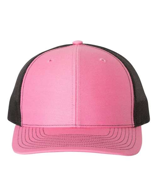 pink and black hat