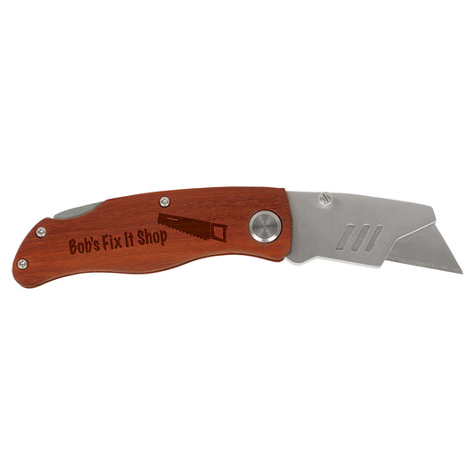 Wood Handle Utility Knife