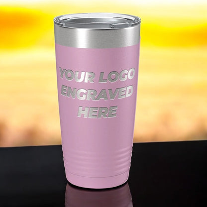 48 Custom Tumblers 20 oz with your Logo or Design Engraved - Special Bulk Wholesale Pricing (Copy) (Copy) (Copy)