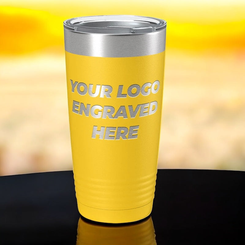 36 Custom Tumblers 20 oz with your Logo or Design Engraved - Special Bulk Wholesale Pricing (Copy) (Copy)