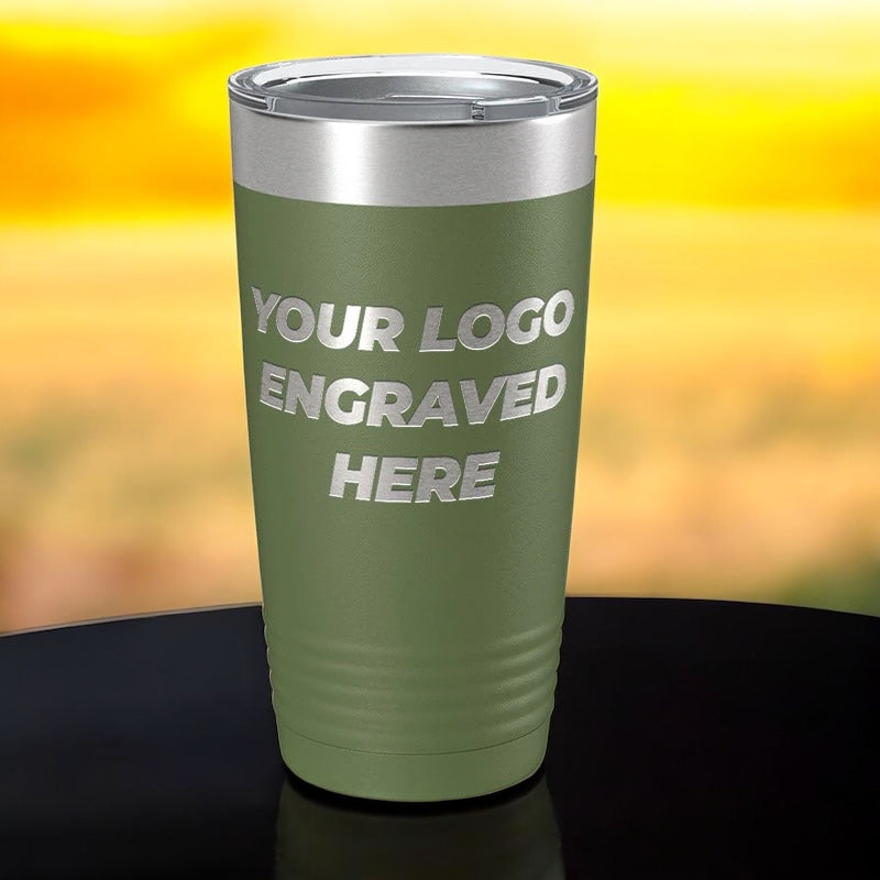 48 Custom Tumblers 20 oz with your Logo or Design Engraved - Special Bulk Wholesale Pricing (Copy) (Copy) (Copy)