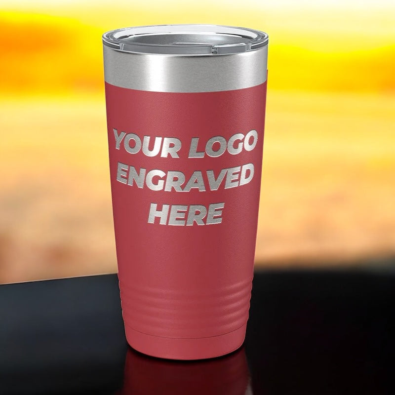 36 Custom Tumblers 20 oz with your Logo or Design Engraved - Special Bulk Wholesale Pricing (Copy) (Copy)