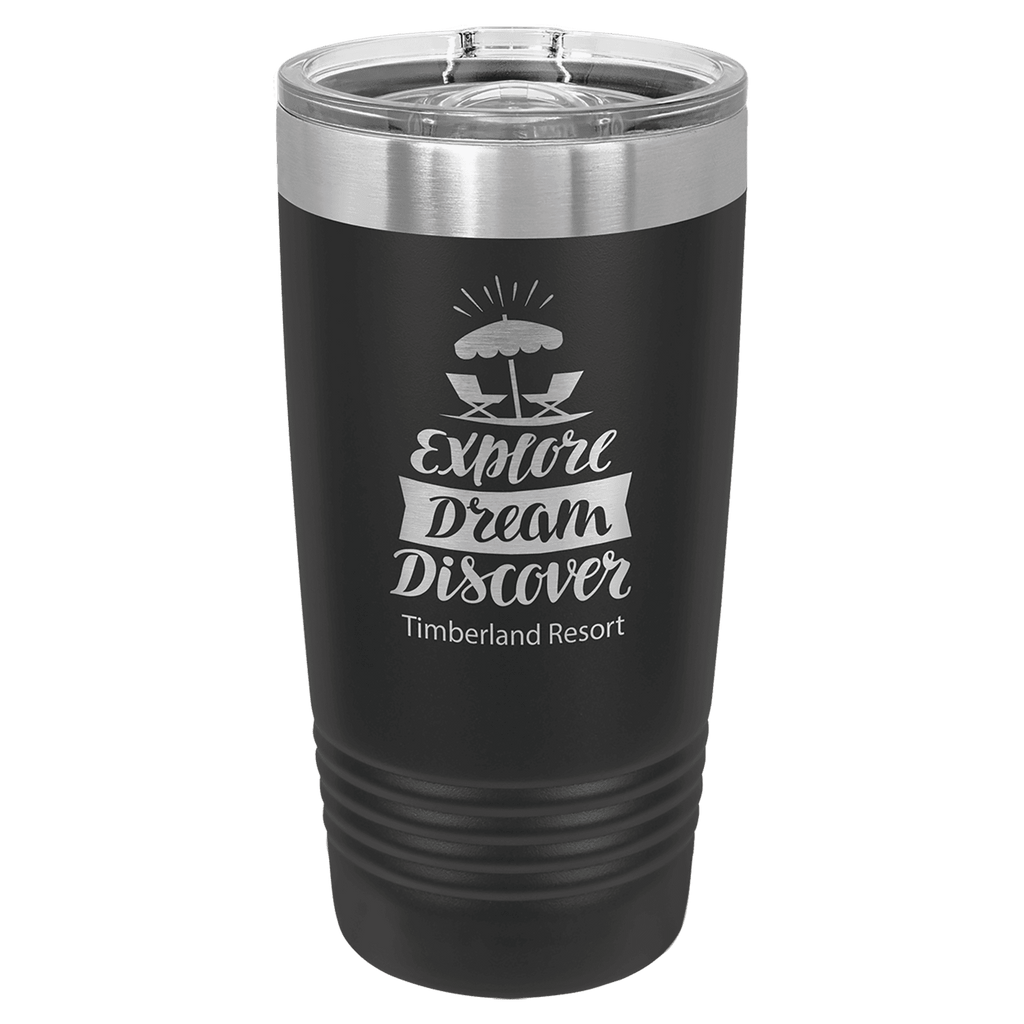 Black Polar Camel 20 oz. Ringneck Tumbler with Slider Lid