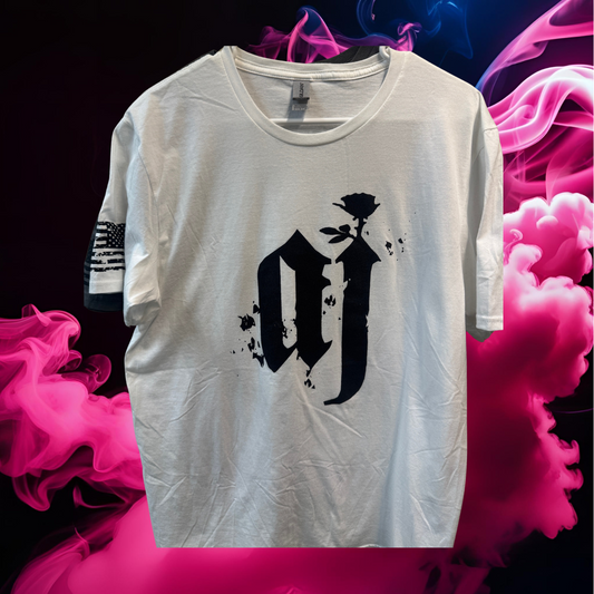 White AJ  Tee by Andru Jamison