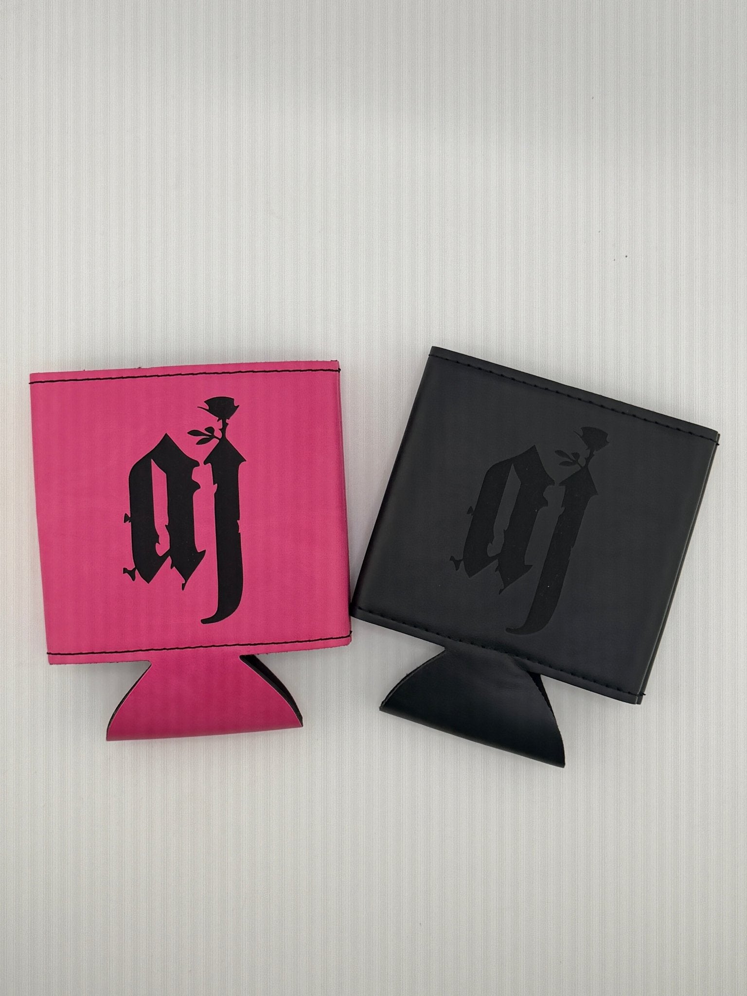 Andru Jamison Engraved Leather Koozie - Freedomforge Custom Creations