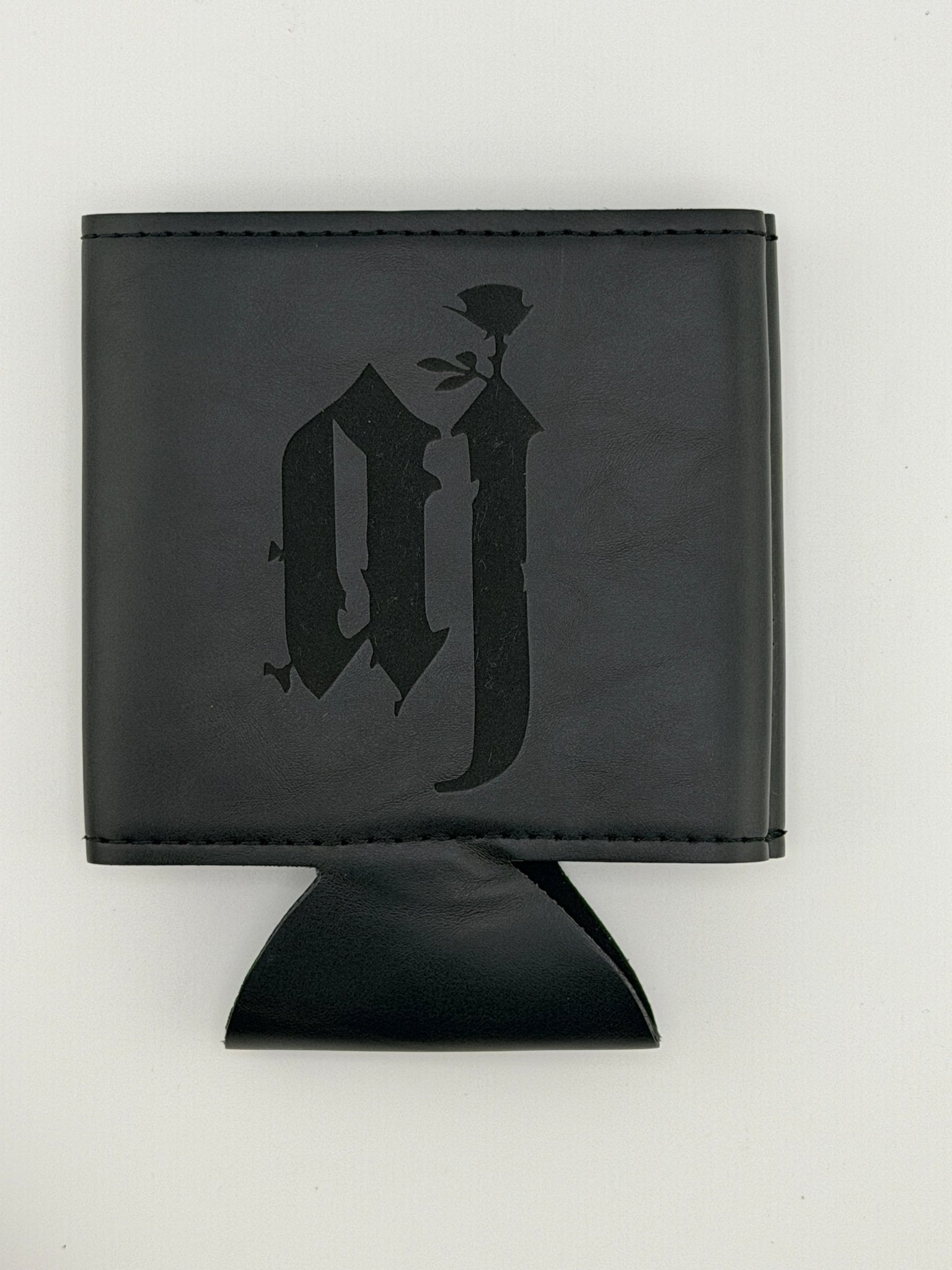 Andru Jamison Engraved Leather Koozie - Freedomforge Custom Creations