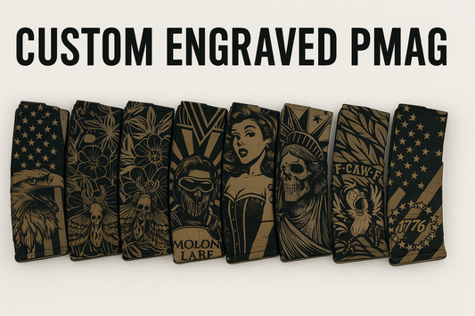 Black Friday Deal Engraved PMAG 5 - Pack – Armorer Bundle - Freedomforge Custom Creations