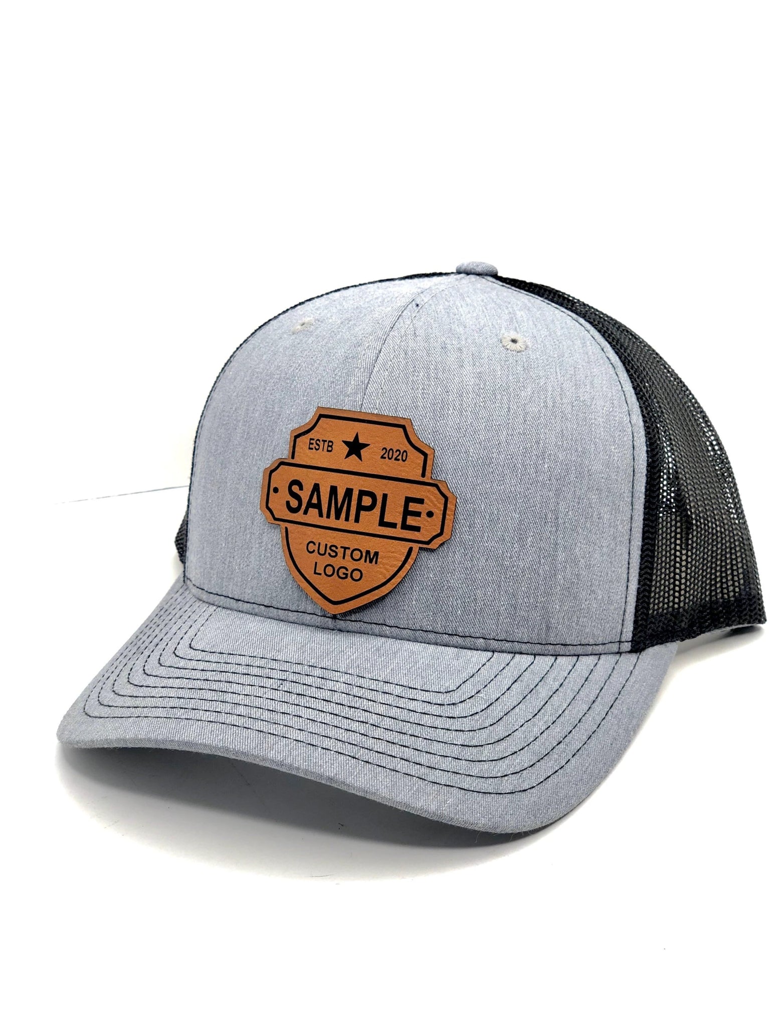 Custom Branded Leatherette Patch Hats - Freedomforge Custom Creations
