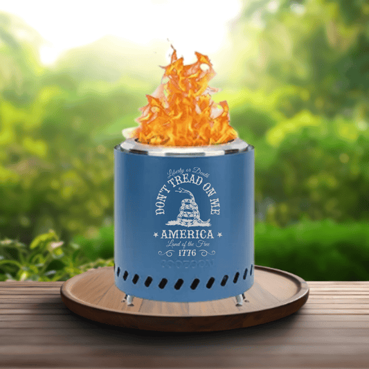 Custom Engraved Smokeless Tabletop Firepit - Freedomforge Custom Creations