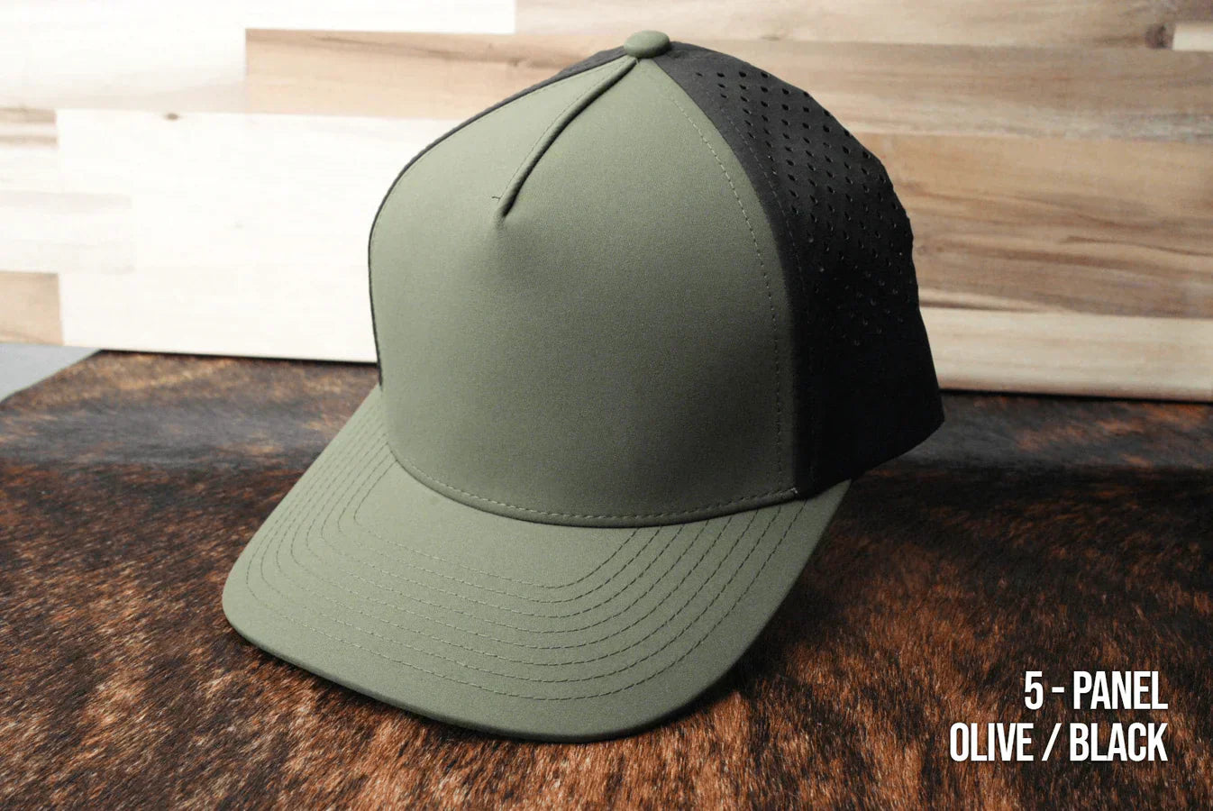 Custom Leather Patch Durra-Bull Performance Hat