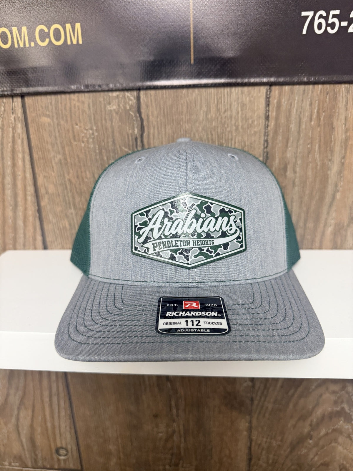 Pendleton Heights Arabians Camo Badge UV Printed Patch Hat (Richardson 112) – Freedomforge Custom Creations